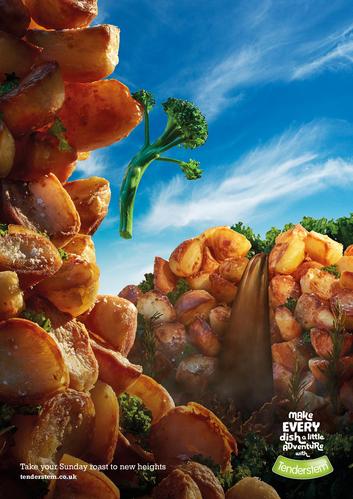 英國Tenderstem食品平面廣告設計 從創意到制作全流程